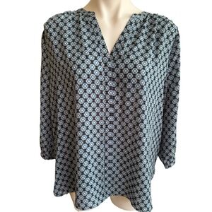 NYDJ geometric blouse - size PL
